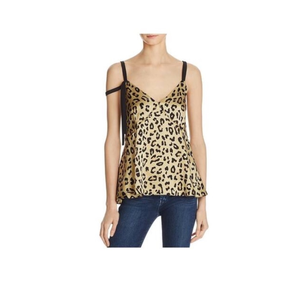 Sacha Camisole Top Sleeveless Leopard Print